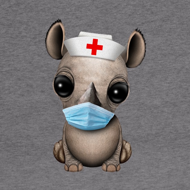 Cute Baby Rhino Nurse by jeffbartels